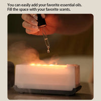 Aroma Diffuser Simulation Colorful Flame Air Humidifier Can Add Essential Oil Timing Setting Ultrasonic Cool Mist Maker Fogger