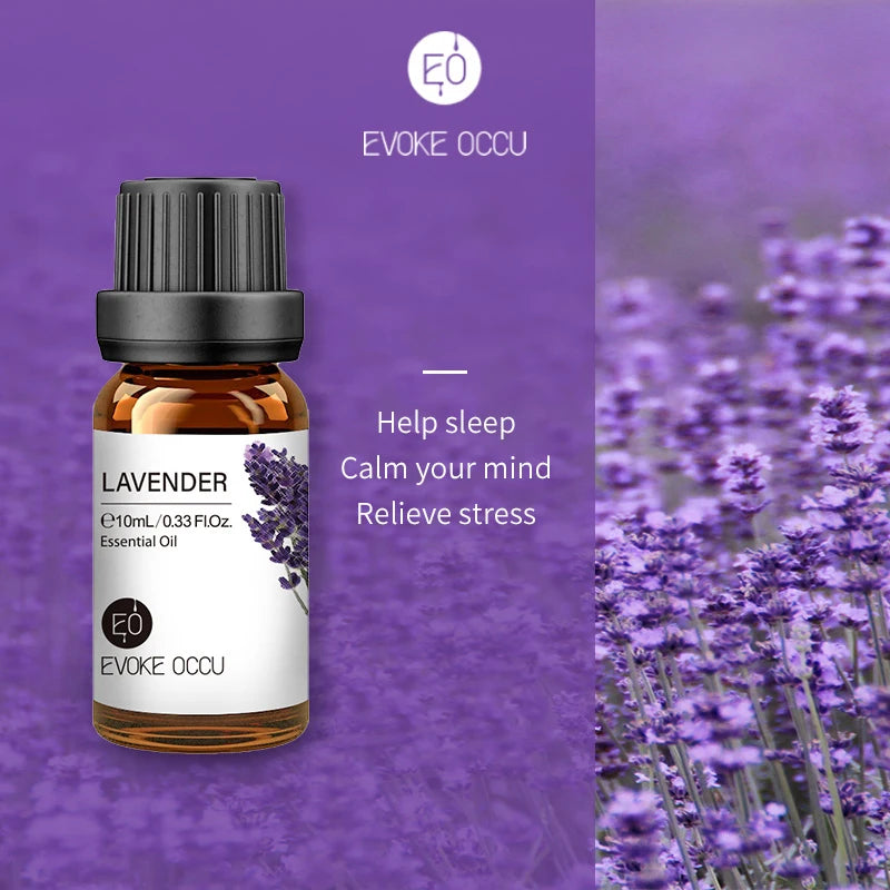 10ml Pure Natural Essential Oil Blend: Lavender, Jasmine, Rose, and Vanilla for Diffusers, Humidifiers, Massage, Candle, and Soap Making