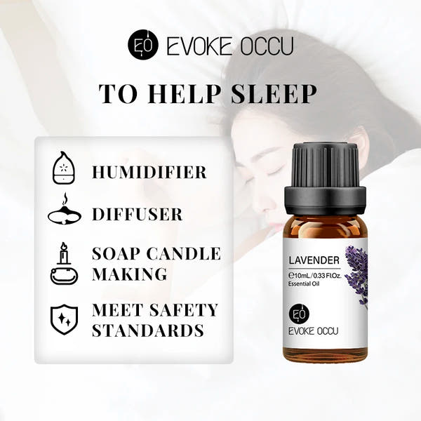 10ml Pure Natural Essential Oil Blend: Lavender, Jasmine, Rose, and Vanilla for Diffusers, Humidifiers, Massage, Candle, and Soap Making