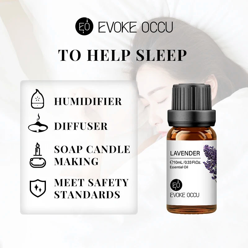 10ml Pure Natural Essential Oil Blend: Lavender, Jasmine, Rose, and Vanilla for Diffusers, Humidifiers, Massage, Candle, and Soap Making